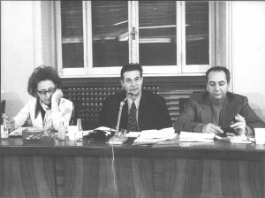 Donatella Turtura, Luciano Lama e Feliciano Rossitto 1974