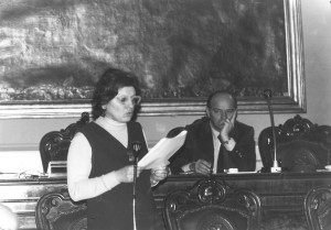 Giovanna Tabanelli in Consiglio provinciale, anni Settanta